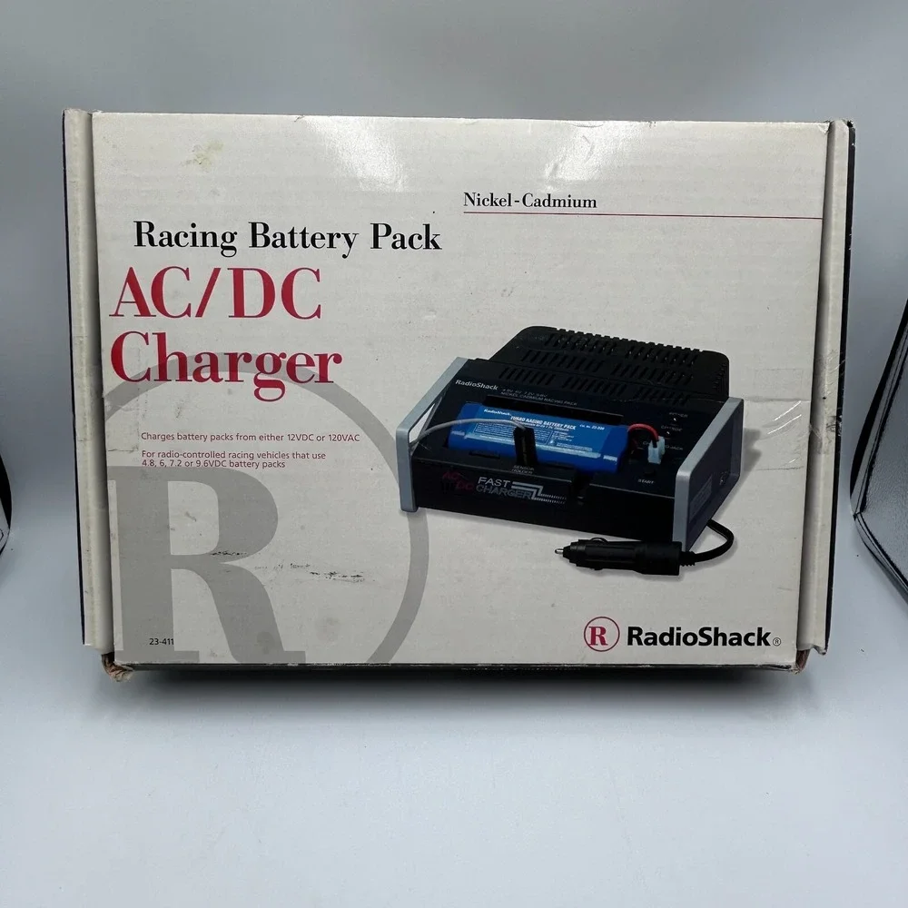 Radio Shack Racing Battery Pack AC/DC Charger 23-411 Nickel Cadmium New Open Box